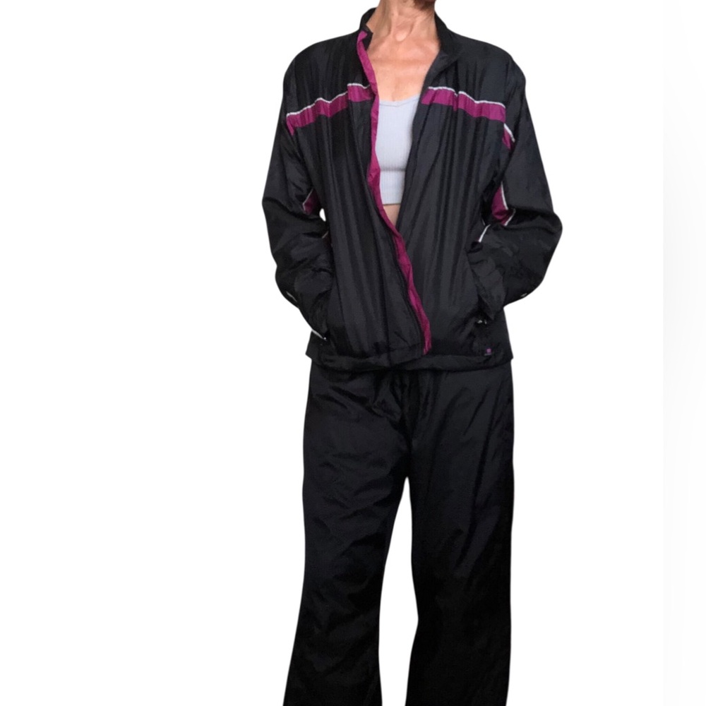 Jockey ActiveWear Black & Ruby Track Suit